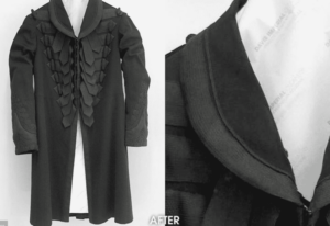 After of vintage coat cleaning