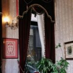 Vintage drapery in home